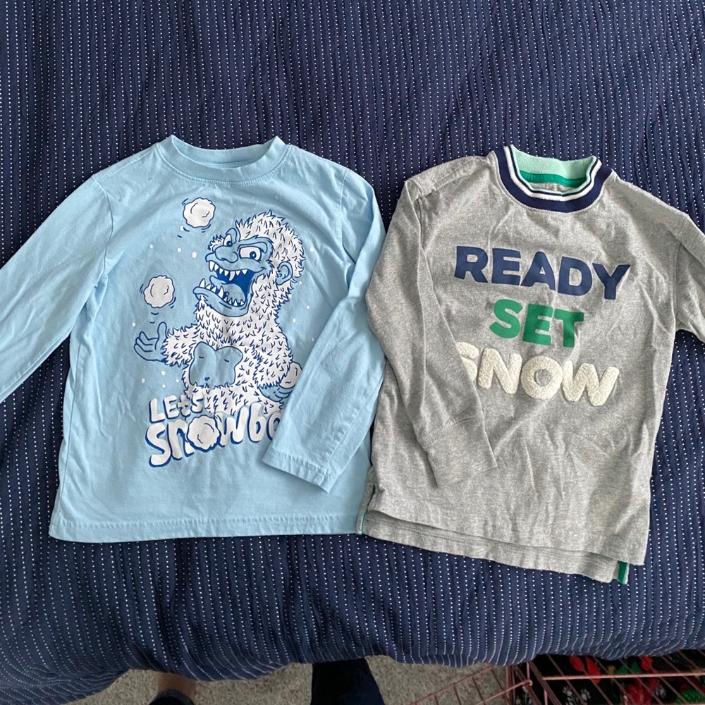 Cat and Jack Boys Long Sleeve Tees